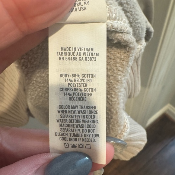 Aerie Tan Quarter Snap Pullover Sweatshirt Size S - Picture 7 of 13